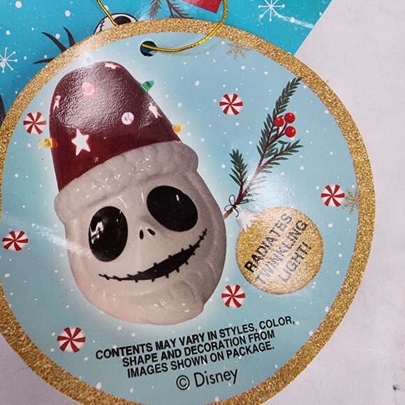 Jack Skellington Disney Nightmare Before Christmas Ceramic Luminary New - Picture 4 of 5